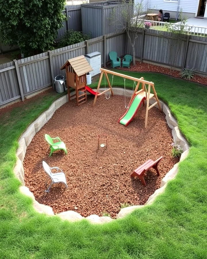 sunken playground for kids