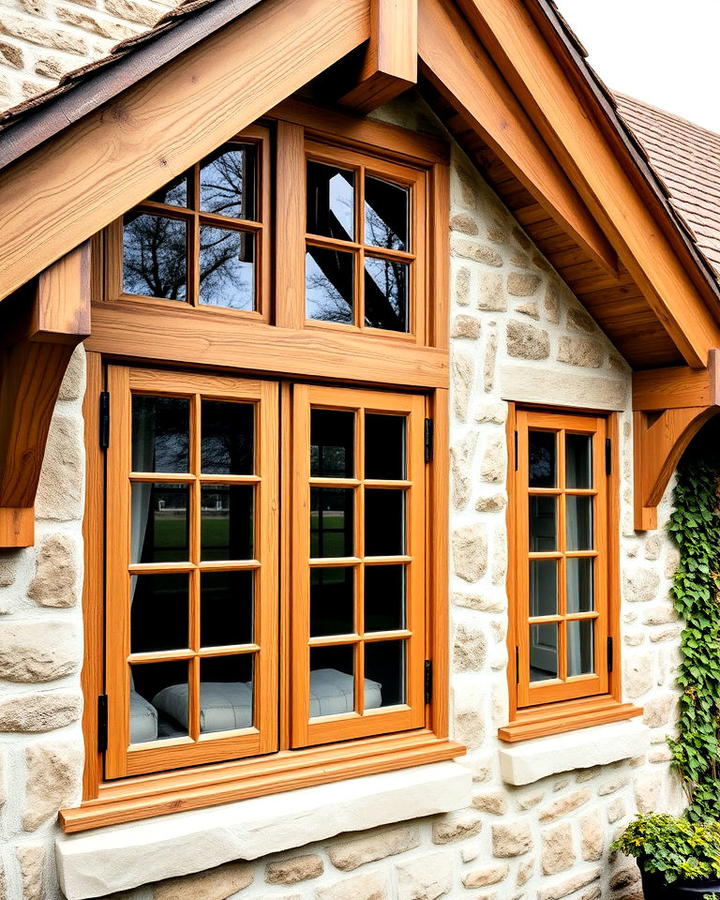 timber framed windows idea