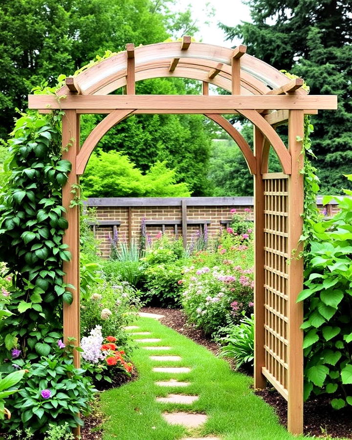 trellise and arbor design for garden