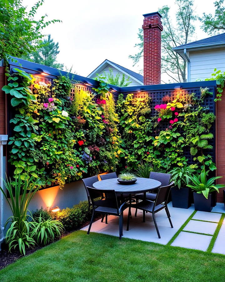 vertical garden wall for backyard