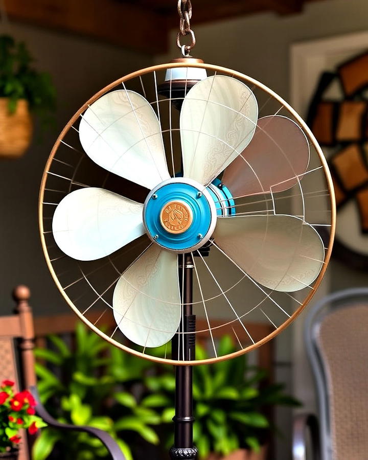 vintage style fan for classic charm