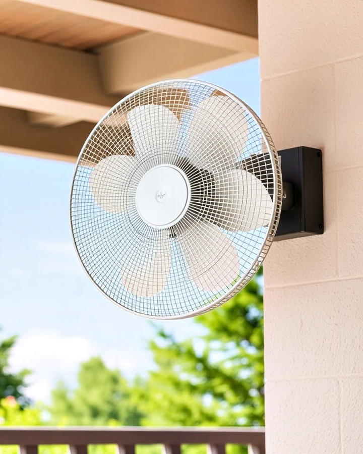 wall mounted fan for small patio