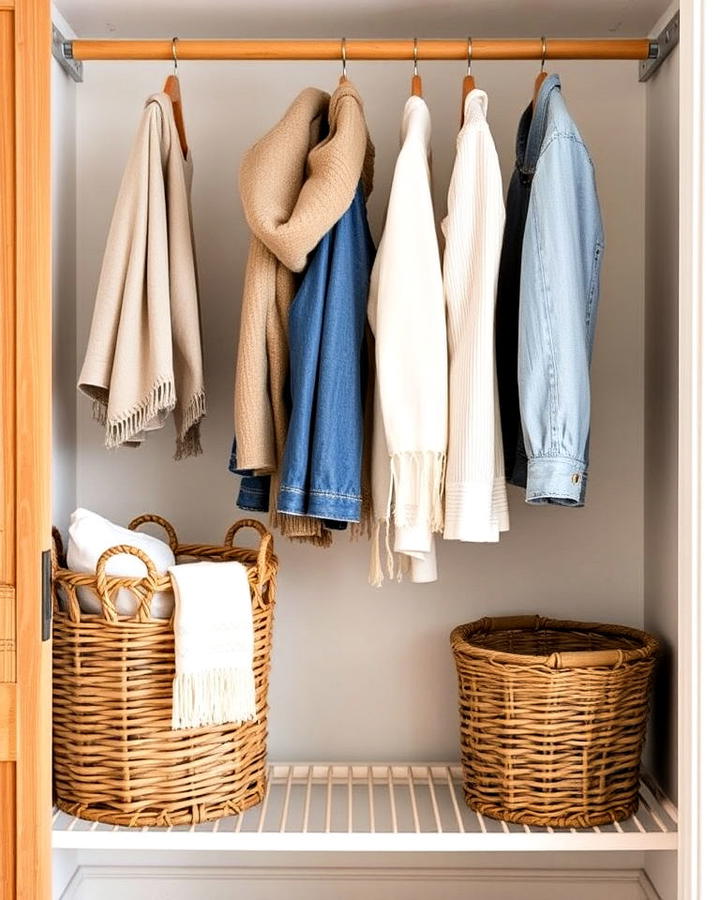 wicker baskets for storage