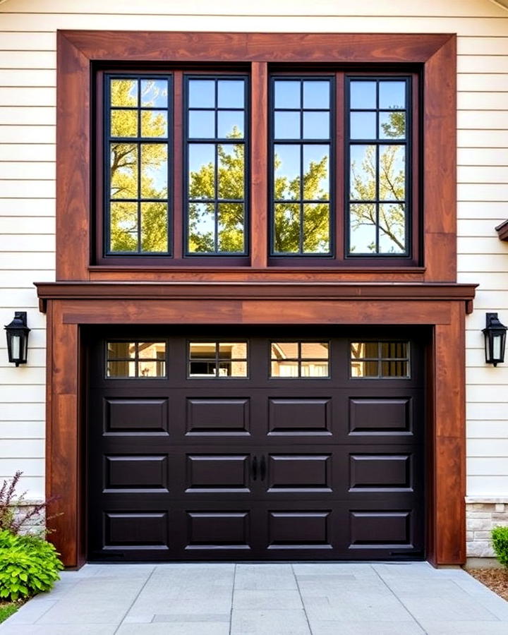 wide framing garage door for bold statements