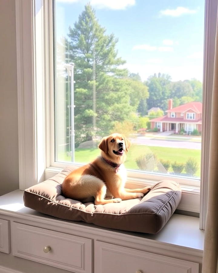 window seat dog bed