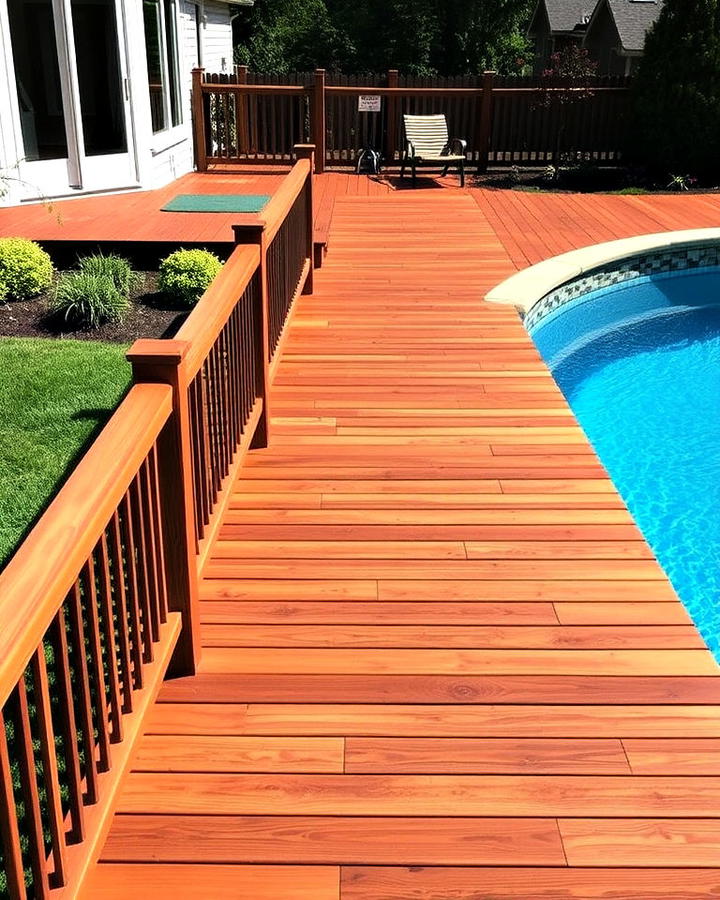 wooden deck walkway