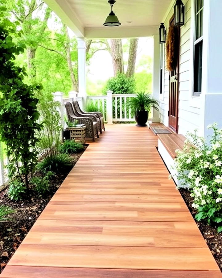 wooden plank walkway idea