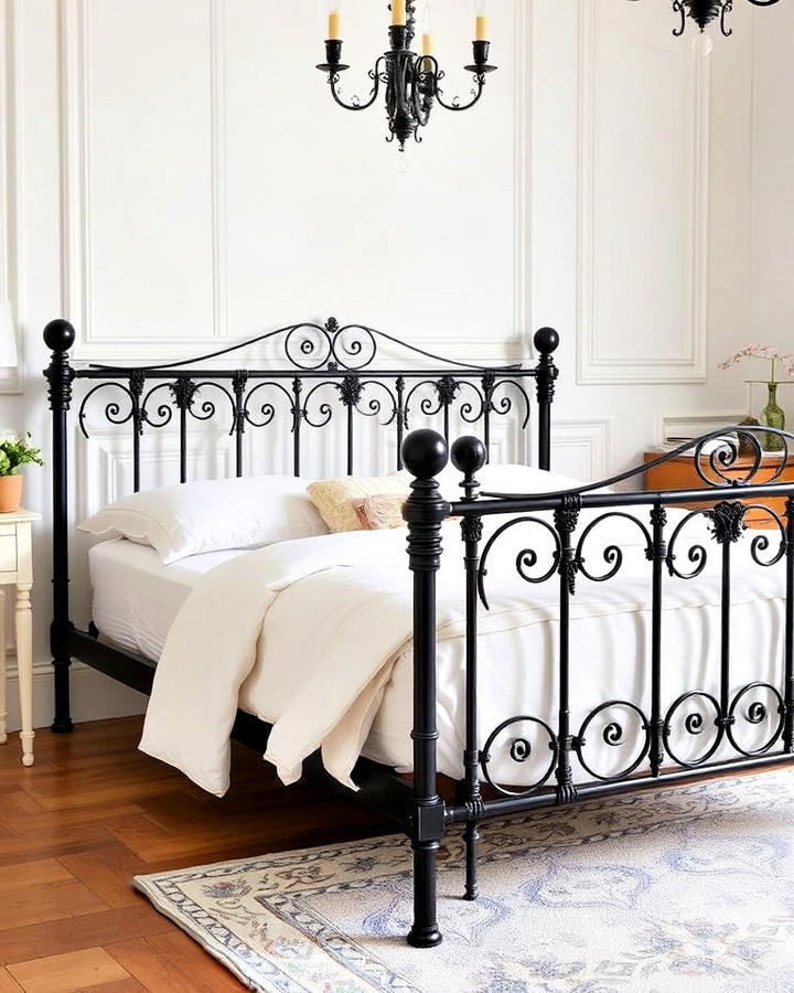 wrought iron bed frame