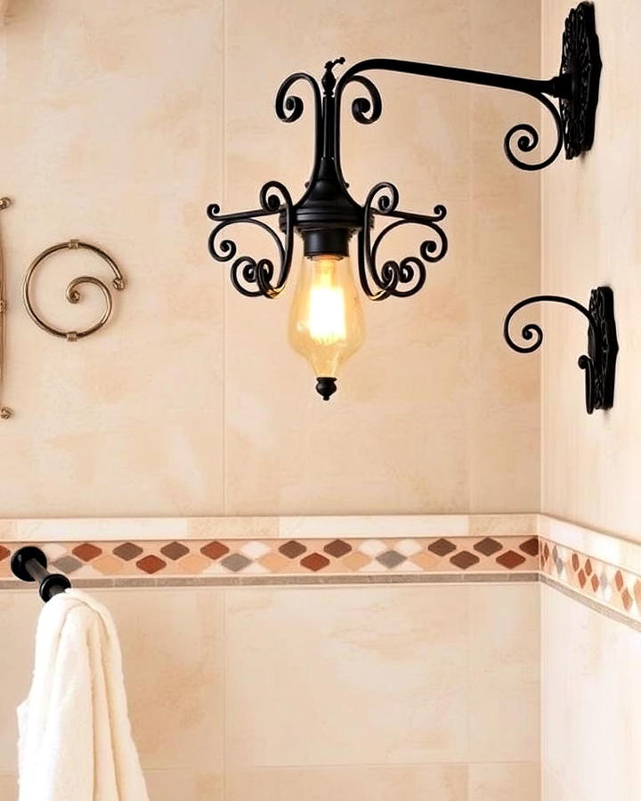 wrought iron fixtures