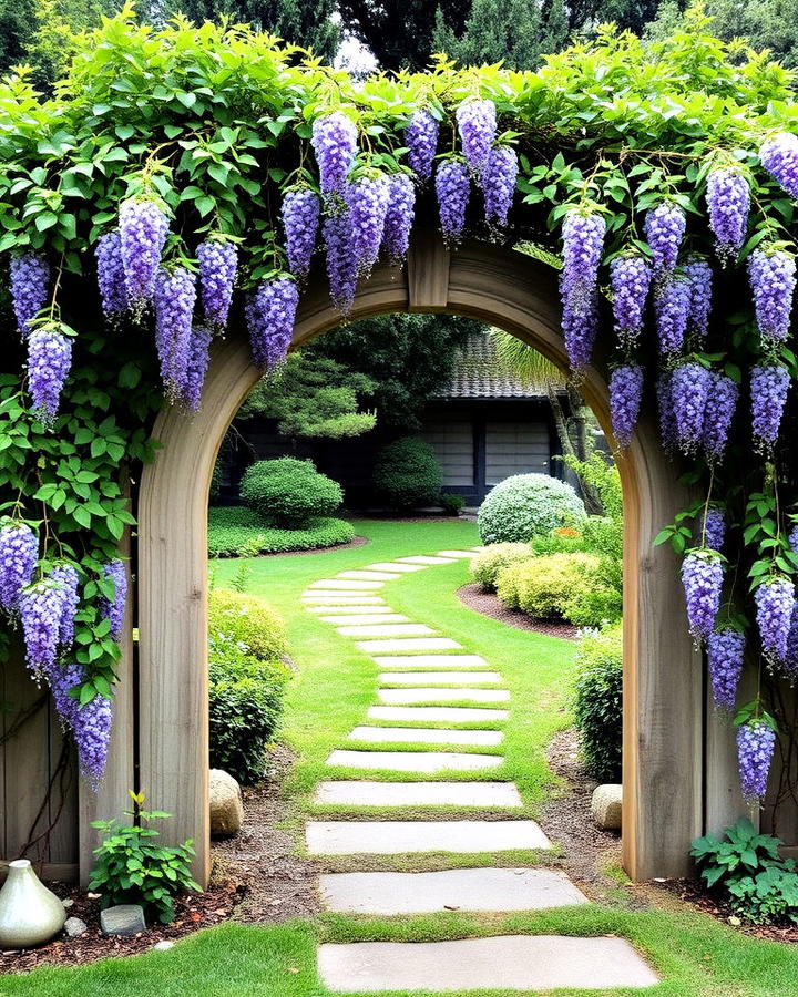 zen arch garden gate