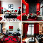 25 Black and Red Living Room Ideas for a Dramatic Look