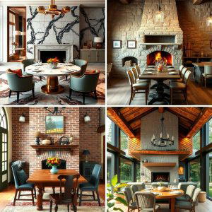 25 Dining Room With Fireplace Ideas for Cozy Gatherings