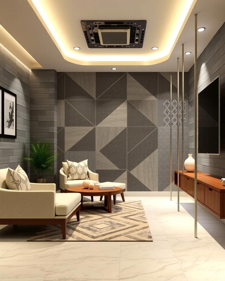 3D Wall Panels - 30 Basement Wall Ideas