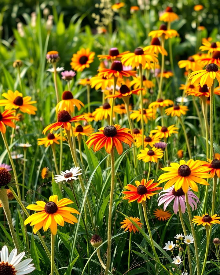 A Vibrant Meadow Style Garden - 25 Wildflower Garden Ideas