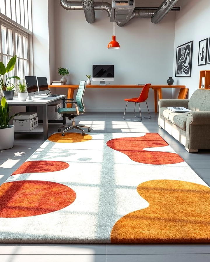 Abstract Art Inspired Rugs - 25 Office Rug Ideas