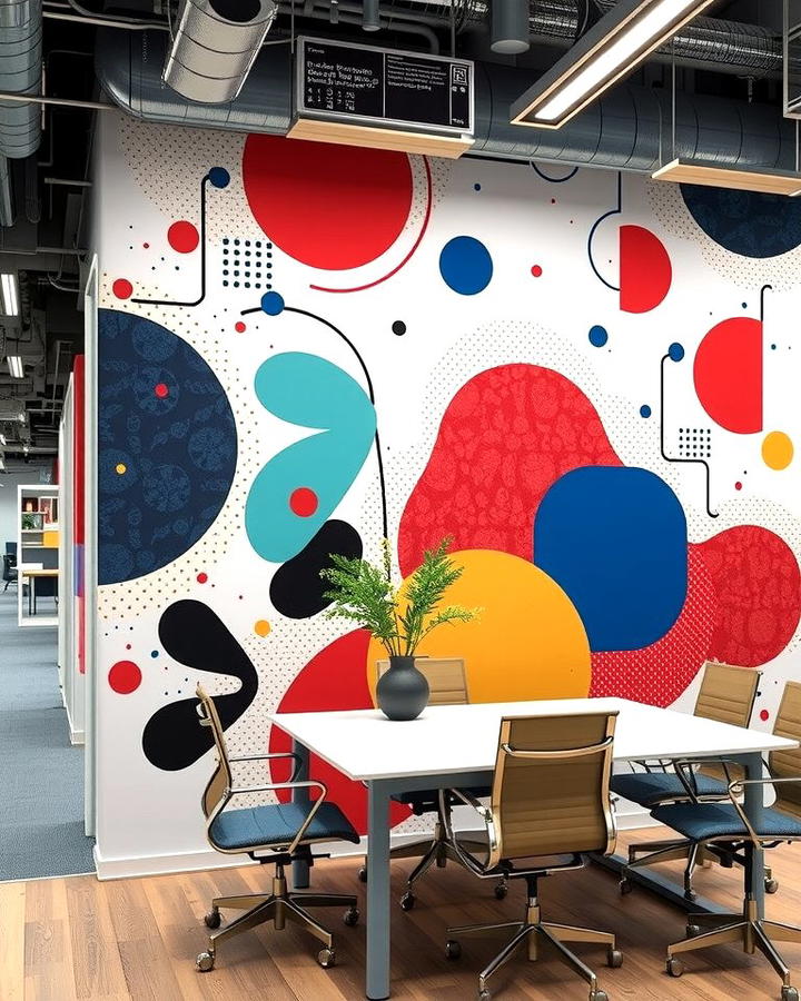 Abstract Art for a Modern Touch - 25 Office Wall Murals