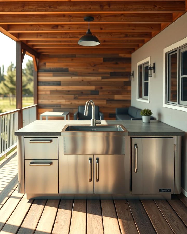 Adding an Outdoor Sink Station - 25 Outdoor Kitchen on Deck