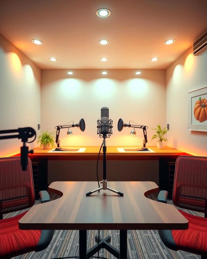 Adjustable Lighting for the Perfect Mood - 25 Podcast Room Ideas