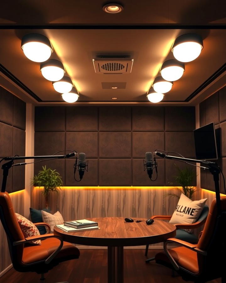 Adjustable Lighting - 25 Podcast Room Ideas