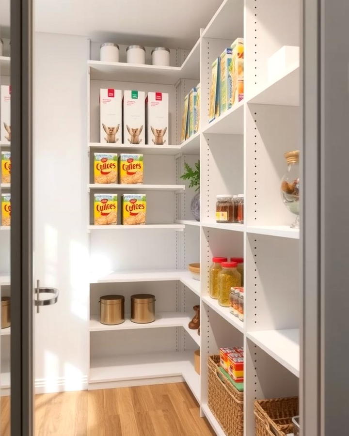 Adjustable Shelving for Versatility - 25 Pantry Shelving Ideas