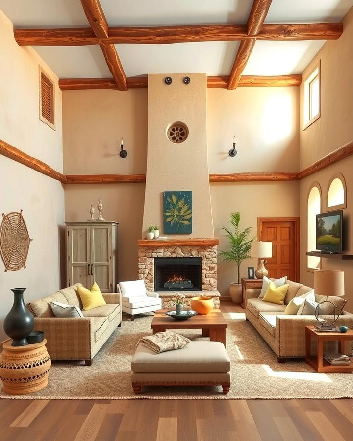 Adobe Inspired Walls - 30 Southwestern Decor Ideas