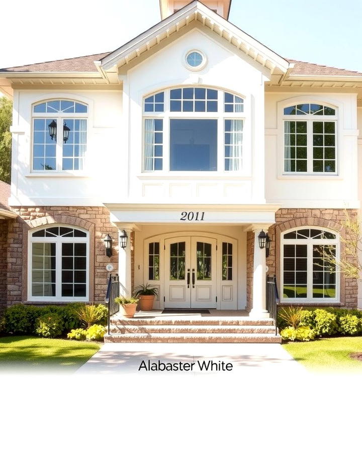 Alabaster White - 25 Off-white Paint Colors for Home Exteriors