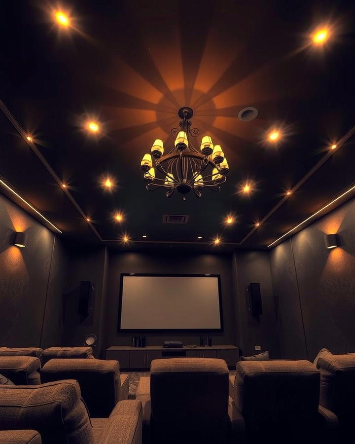 Ambient Ceiling Lighting - 30 Media Room Ideas