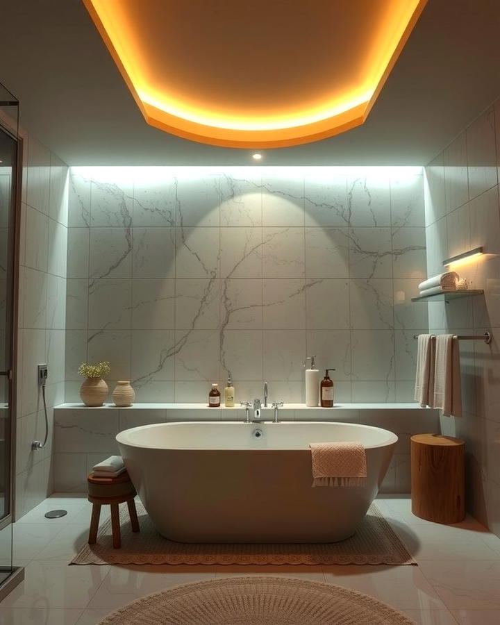 Ambient LED Lighting - 25 Spa Like Bathroom Ideas