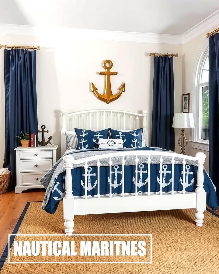 Anchor Themed Accessories - 25 Ocean-themed Bedroom Ideas