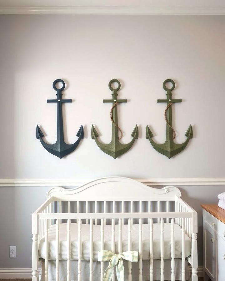 Anchor Wall Art - 25 Nautical Nursery Ideas