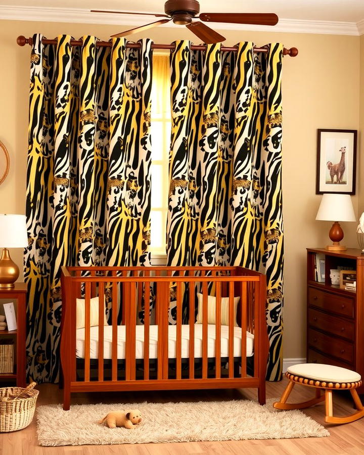 Animal Print Curtains 2 - 30 Safari Nursery Decor Ideas