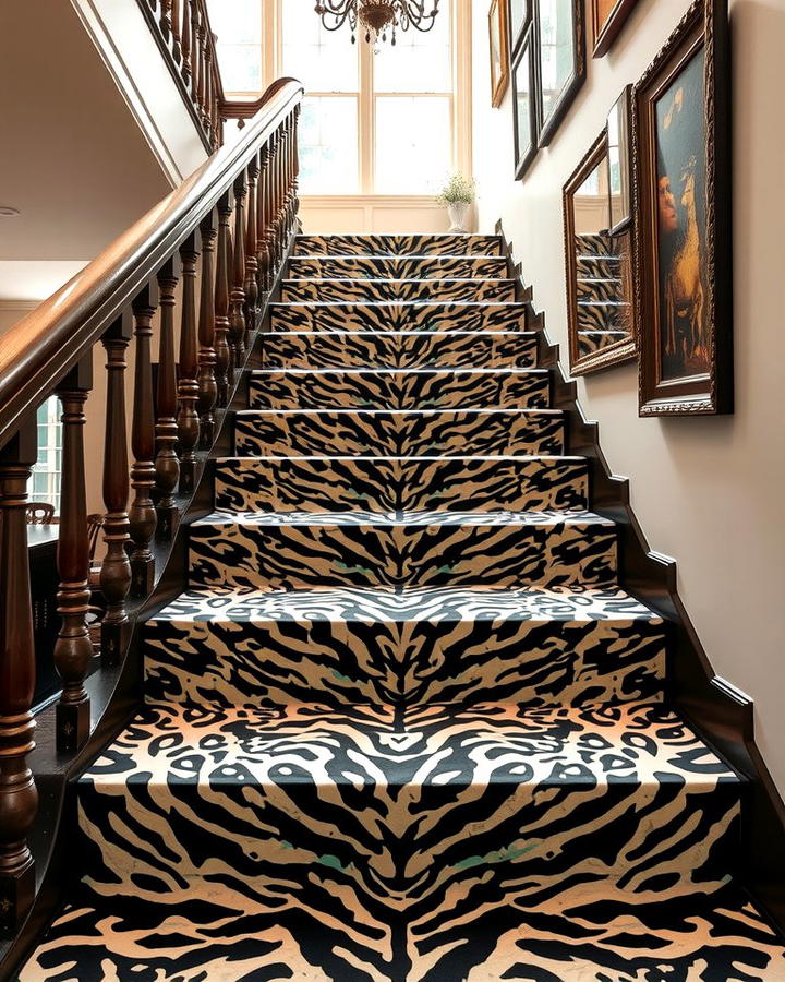 Animal Prints - 25 Painted Stair Ideas