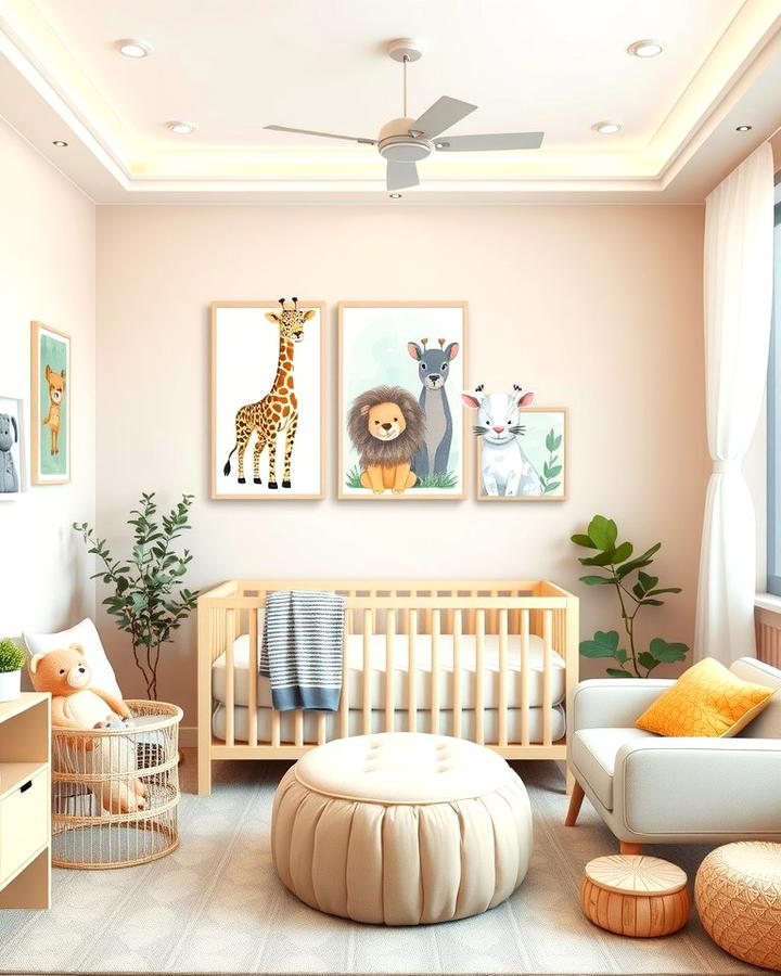 Animal Themed Wall Art - 25 Nursery Wall Decor Ideas