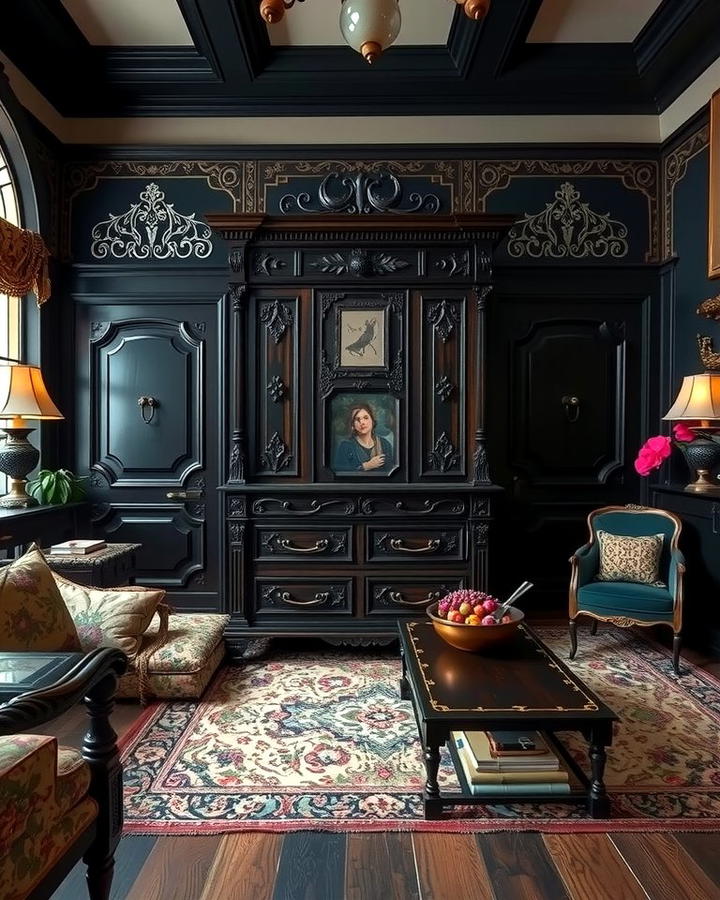 Antique Furniture Pieces - 30 Witchy Living Room Ideas