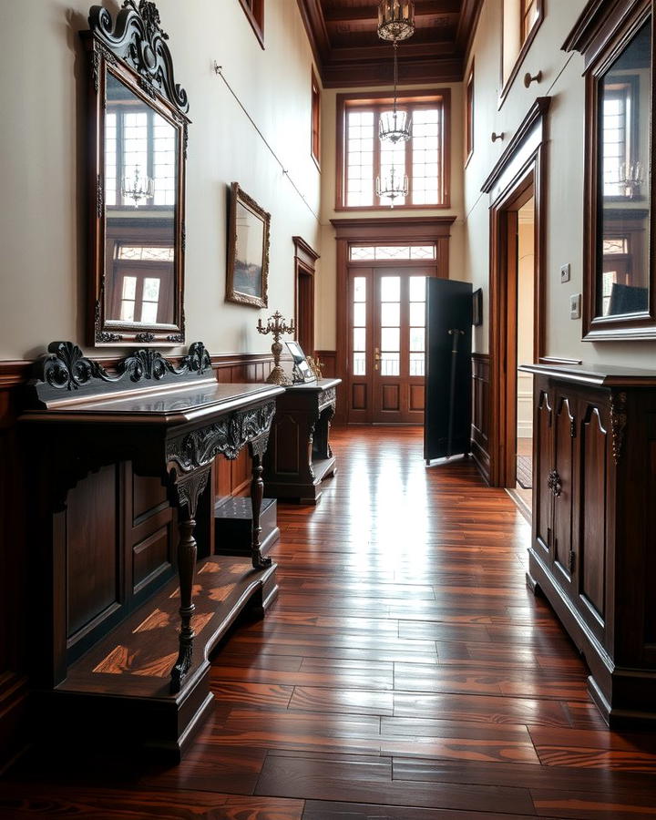 Antique Hallway Furniture - 25 Victorian Hallway Ideas