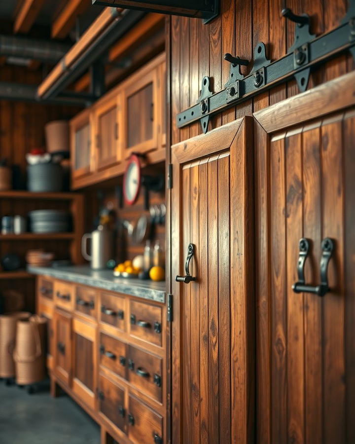 Antique Hardware Details - 25 Rustic Garage Ideas