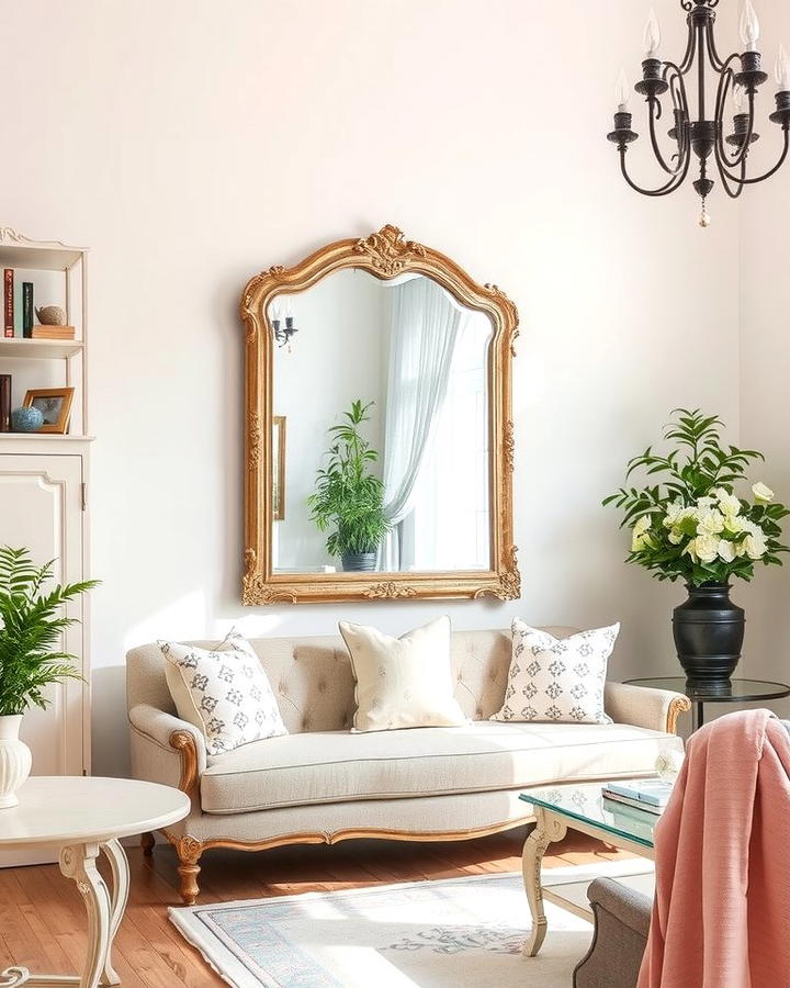 Antique Mirrors - 25 Shabby-chic Style Living Room Ideas