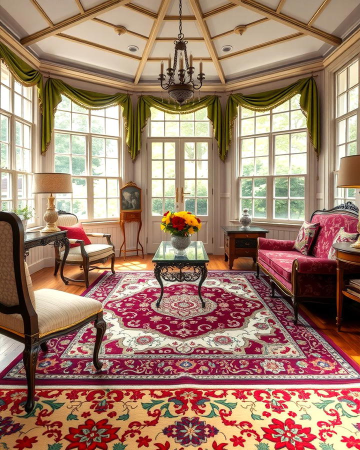 Antique Rugs and Carpets - 25 Victorian Sunroom Ideas