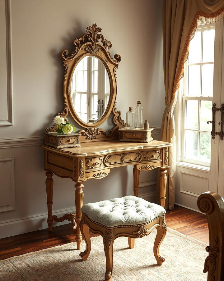 Antique Vanity Table - 25 Vintage Bedroom Ideas