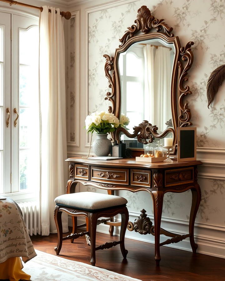 Antique Vanity Tables - 25 Vintage Bedroom Ideas