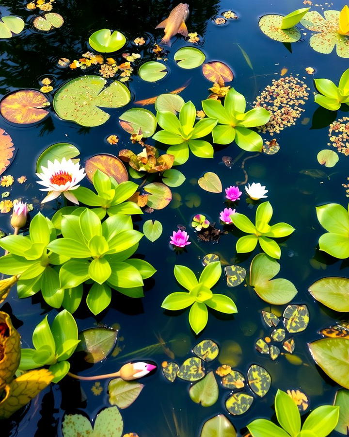 Aquatic Plant Variety - 25 Pond Landscaping Ideas