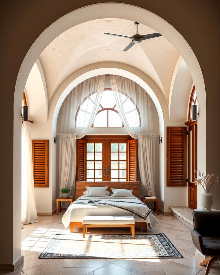 Arched Doorways and Windows - 30 Mediterranean Bedroom Ideas