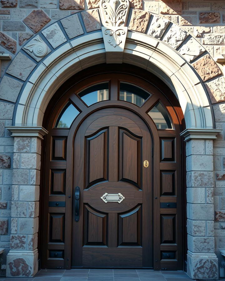 Arched Entryway Elegance - 25 Rustic Front Door Ideas