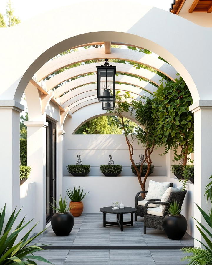 Arched Pergola Design - 25 small patio pergola ideas