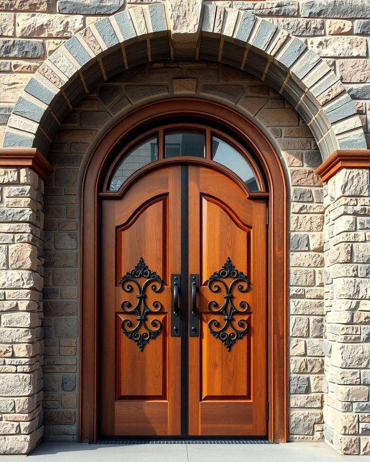 Arched Rustic Front Door - 25 Rustic Front Door Ideas