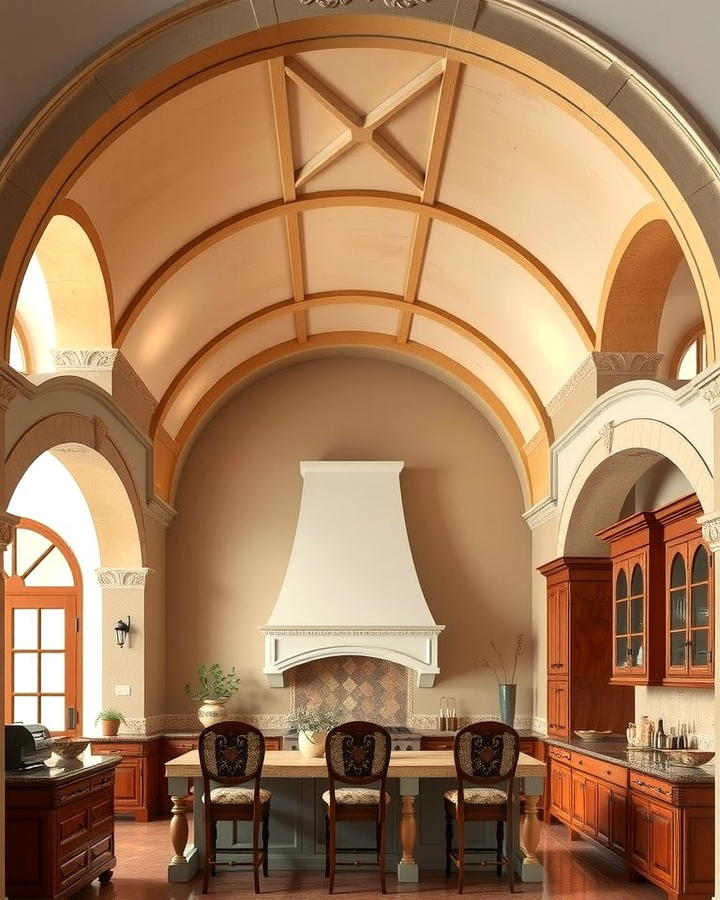 Arched Vaulted Ceilings for a Grand Look - 25 Vaulted Ceiling Kitchen Ideas