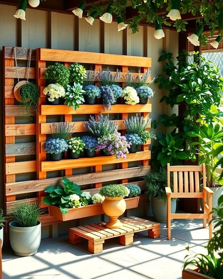 Aromatic Pallet Garden - 25 Vertical Pallet Garden Ideas