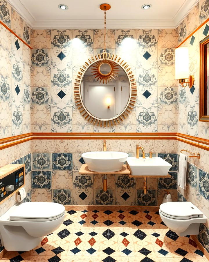 Art Deco Elements - 25 Vintage Bathroom Ideas