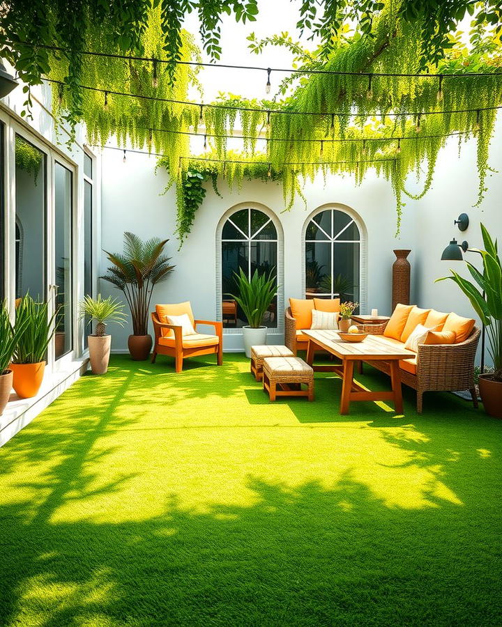 Artificial Grass - 25 Patio Flooring Ideas