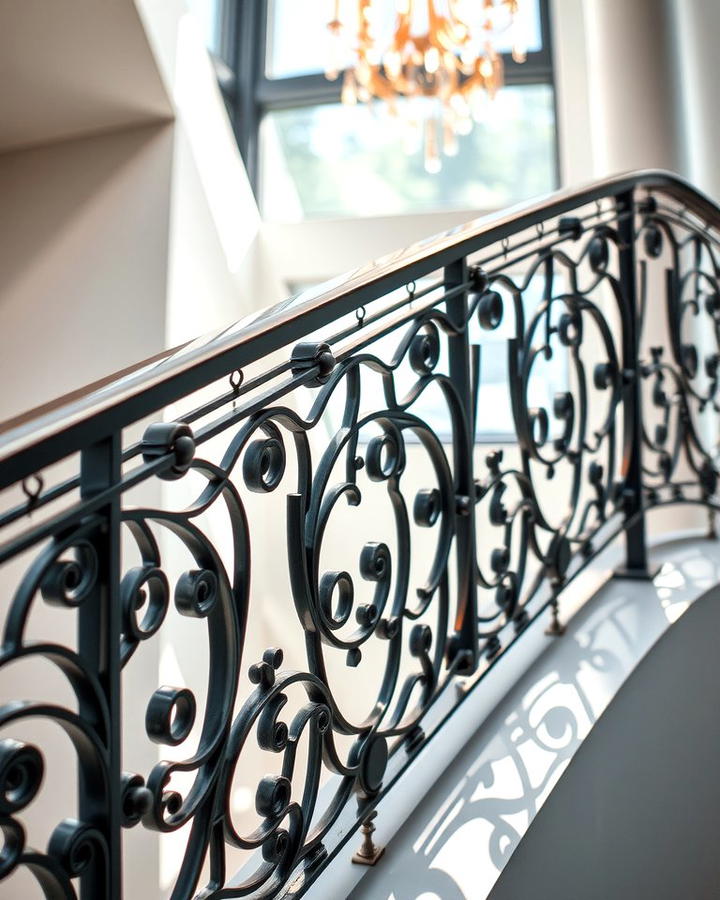 Artistic Railings as Statement Pieces - 25 Stair Railing Ideas